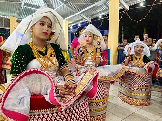Traditional Rash-Utsav was celebrated in Agartala Radha Madhab temple. TIWN Pic Nov 4