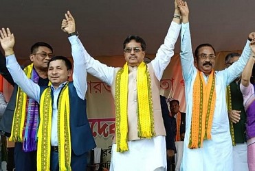 BJP's mass joining program in Agartala. TIWN Pic Dec 13