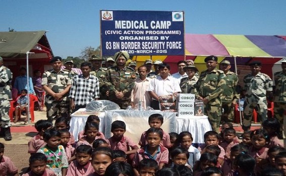 83rd Battalion of BSF conducts Civic Action Programme at Khowai