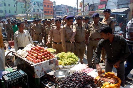 AMC continues eviction drive at various prominent places of Agartala city