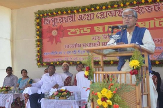 NDA policies driving farmers to suicide, says Manik Sarkar : CM keeps mum on State Govt policies