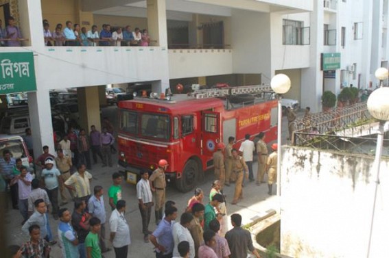 Short-circuit sparks blaze in City Centre