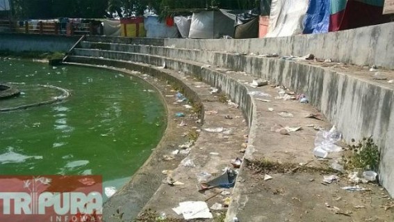 No initiatives taken to purify polluted Kalyan Sagar even after 15 days of Diwali Festival: rare N-Nigrican turtles and fishes death continue; DM Gomati kept busy in TV interviews, Administration ignores Matabari Kalyansagar pollution No initiatives taken to purify polluted Kalyan Sagar even after 15 days of Diwali Festival: rare N-Nigrican turtles and fishes death continue; DM Gomati kept busy in TV interviews, Administration ignores Matabari Kalyansagar pollution