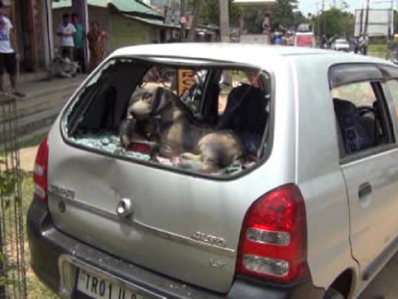 Two injured in a road mishap