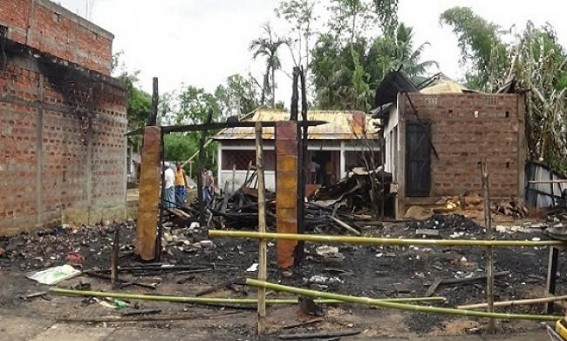 Fire at Bidyabil Bazar blazes fifteen shops