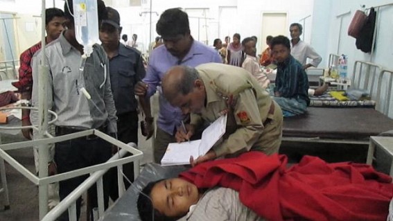 Udaipur : Road mishap left one seriously injured