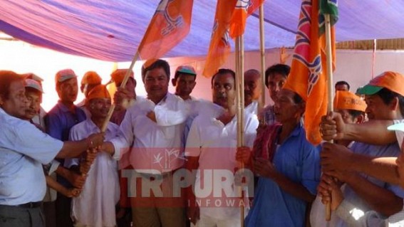 20 families join BJP at Santirbazar in Birchandra ADC Village 