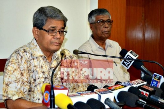 CPI-M holds press meet:  Jharna Das Baidya files nomination for the RS polls 