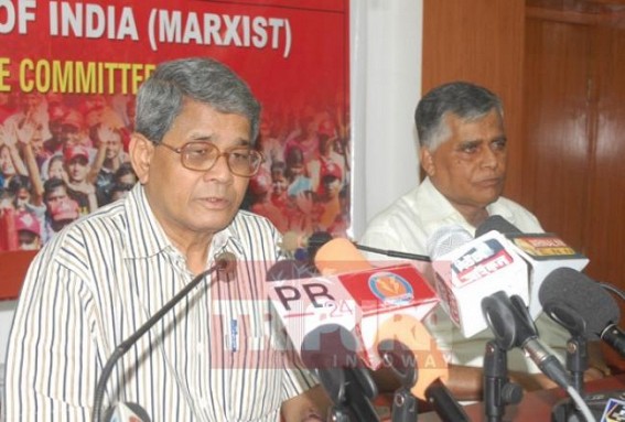Cornered CPI-M protests BJP, TMC for accusing 'anti-national' Manik Sarkar Cornered CPI-M protests BJP, TMC for accusing 'anti-national' Manik Sarkar