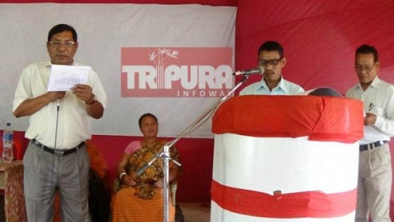 VC Election victors took oath : IPFT & CPI-M dominate the oath taking ceremony