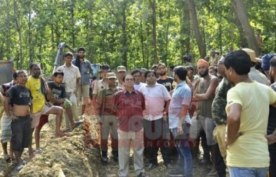  Govt officials survey NH-44 Lowerpoa-Churaibari sector 