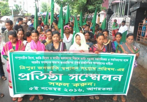 Tension grips Hilly Tripura as umbrella bodies of separatists increasing rapidly : Dividing policy breaking down Tripuraâ€™s glorious â€˜Peaceâ€™ 