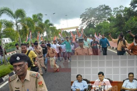 Tripura Ministers scared after common mass fury, taking alternative route to Secretariat, petrol crisis creates havoc, School Bus, Ambulance, Public Vehicle clutched on streets: Manik Sarkar's massive failure to manage State, people suffer