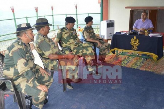 Susheel Kumar visited remote border areas of Tripura 