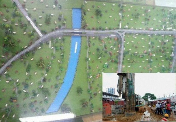 Flyover construction work gains speed at Melarmath