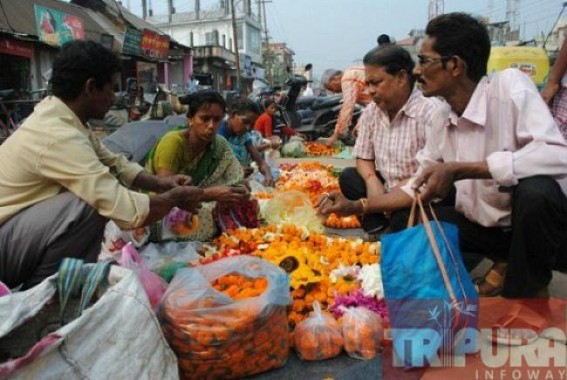 Encroachment of footpath disrupts the smooth movement of pedestrian 