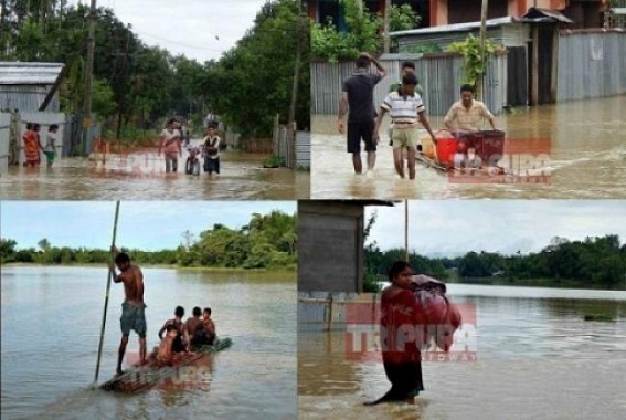 Assam CM takes initiatives to stop flood by river management : Tripura suffering from floods every year, yet no initiative is taken 