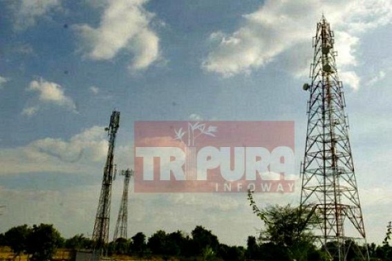 Sabroom : BSNL service downed since two days 