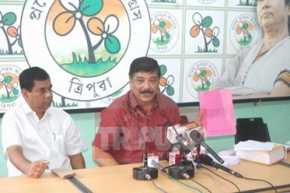 Tripura Rose Valley scam : Trinamool leader held press meet at Dharmanagar Tripura Rose Valley scam : Trinamool leader held press meet at Dharmanagar