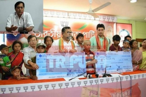 BJP exposed Tripura MP Jiten Choudhury's dirty politics via Social Media : calls him 'Anti-Nationalist' for creating racial unrest ! 