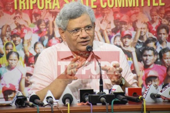 Modi government making shining India for rich, nothing for poor: Yechury Modi government making shining India for rich, nothing for poor: Yechury