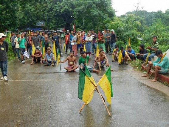 CPI-M warning about 1988's violence repetition fails as IPFT’s road blockade remained peaceful : Opposition asks, 'Why CPI-M is over-excited about the blockade ?' CPI-M warning about 1988's violence repetition fails as IPFT’s road blockade remained peaceful : Opposition asks, 'Why CPI-M is over-excited about the blockade ?'