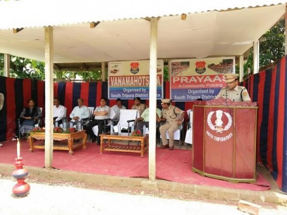 South Tripura police celebrate Vanamahotsava-2017