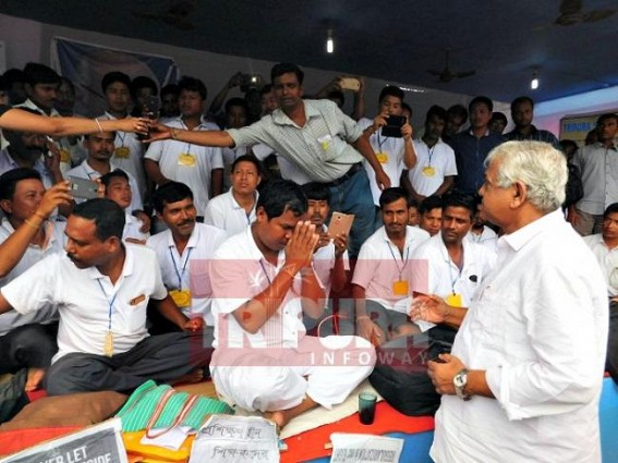 Tripura Sarva Shiksha teachers call off hunger strike