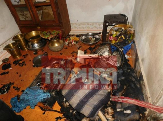 Fire from gas cylinder : 1 injured Fire from gas cylinder : 1 injured