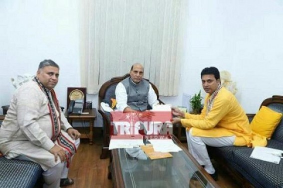 Tripuraâ€™s jungle-raj exposed to Union Home Minister Rajnath Singh  