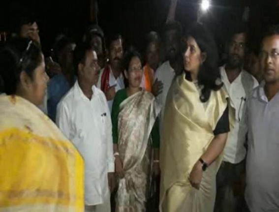 Saroj Pandey hits CPI-M cadre led violence at Bishalgarh Saroj Pandey hits CPI-M cadre led violence at Bishalgarh