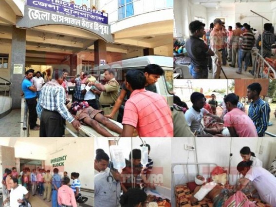 11 NREGA workers injured in Tripura out of communal clash : security tightened, SP North talks to TIWN