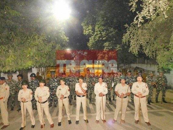 Lameduck CM blankets his residence with security Lameduck CM blankets his residence with security