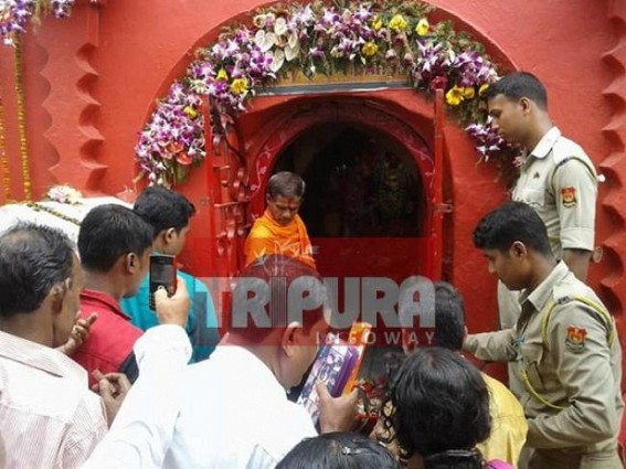 Heavy rush of Devotees at 500 yrs old ancient Matabari temple on Astami 