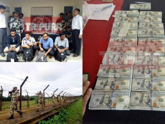 Investigation on US dollar recovery exposed Indo-Bangla gold smuggling racket via Sonamura Border, 4 handed over to custom office on Wednesday