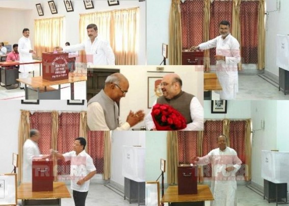 Presidential election : 'It's the first step to join Anti-CPI-M political axis', says Tripura former Congress MLAs after voting for Kovind