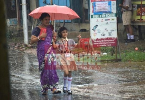 Incessant rain continues in Tripura Incessant rain continues in Tripura