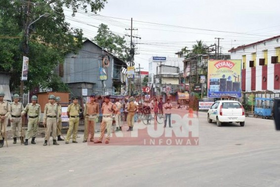 24 hrs strike : Security beefed up across state 24 hrs strike : Security beefed up across state