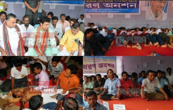 Tapan's lies about SSA teachersâ€™ regularization issu eexposed through official records ; Mani, Tapan'spolicy a hindrance to SSA employees ; Pressure gripping state govt after BJP announces to regularize SSAsif the party comes in power in 2018