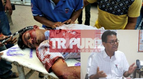'Tripura police is experiencing such violence, stone pelting first time' : ICA Minister's stupid answer in Journalists Santanu murder's justification that occurred in front of police 