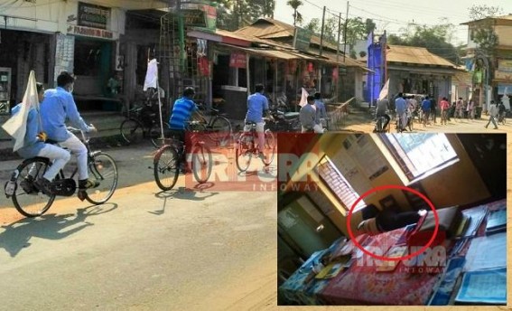 Tripura 97 % literacy rateâ€™s quality at peril : School HM sleeping at 11.30 AM; students struggling under Sun, waving Red flags  