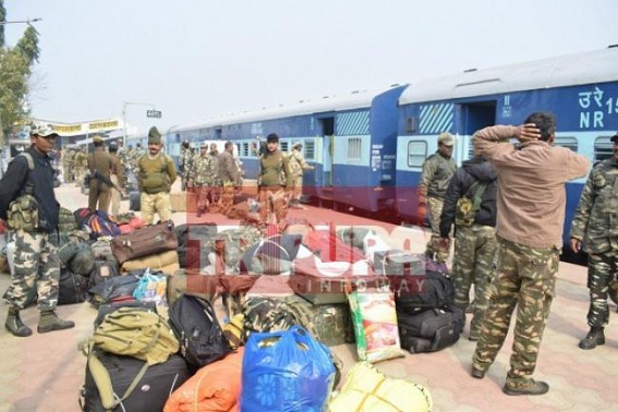 Huge deployment of para-military forces in poll-bound Tripura 