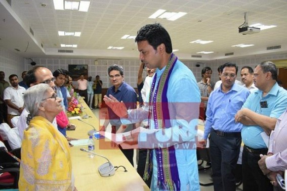 Tripura BJP CM introduces 'Janata Durbar' : CM will talk directly to the common people for 3 days in a week Tripura BJP CM introduces 'Janata Durbar' : CM will talk directly to the common people for 3 days in a week