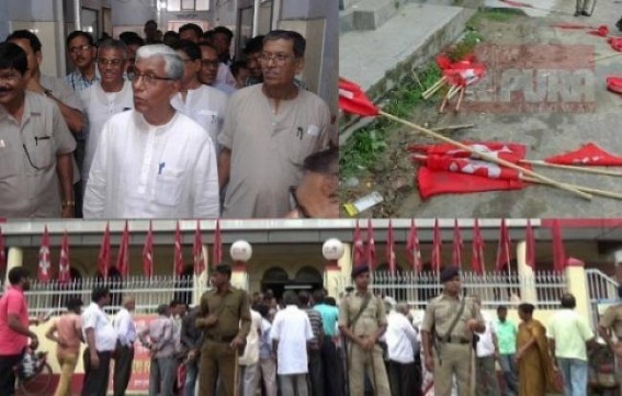 Udaipur Political violence : Police, CPI-M blame each other : Manik Sarkar says, â€˜Biased Police cited Jungle Rajâ€™