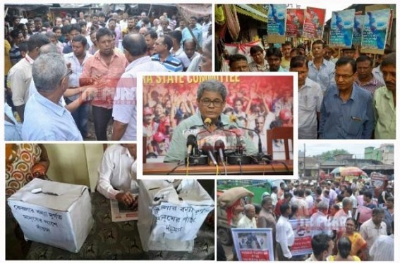 BJP's organized Terror engulfs Tripura, shames Democracy : CPI-M slams BJP for multiple attacks for Kerala flood donations 