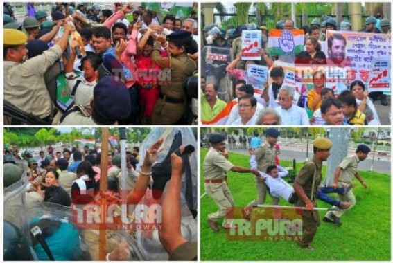 Over 200 picketers arrested before Civil Secretariat on Bharat Bandh : BJP Govt's Hitlerian attitude to employees leads chaos on Strike Day