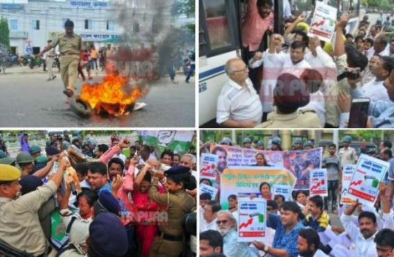 Tight slap on Biplab led BJP after 6 months of Govt formation : First Strike by Opposition scored 100%  success revealed Public frustration against JUMLA Eraâ€™s Fraudsters 