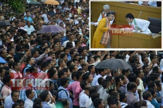 JUMLA strike on 'real' BJP supporters under BJP-IPFT Govt : Plot against SSA-movement exposed 'BJP used SSA teachers as votebanks' 