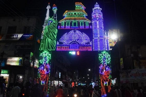 Durga Puja Day 1 : Festival Spirit soars high across Tripura on Maha Saptami night