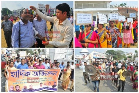 10,323 CPI-M family teachers now turned  BJP 'Bhakts' after SC upheld job continuation up to 2020, plays 'Holi' with saffron colour 